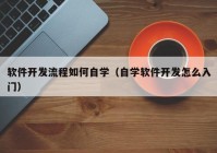 软件开发流程如何自学（自学软件开发怎么入门）