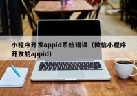 小程序开发appid系统错误（微信小程序开发的appid）