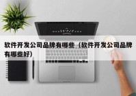 软件开发公司品牌有哪些（软件开发公司品牌有哪些好）